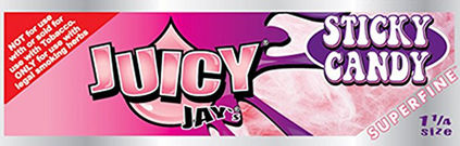 Juicy Jays Superfine Sticky Candy Χαρτάκια Στριφτού Τσιγάρου 1+1/4 Αρωματικά 32 φύλλα 1τμχ