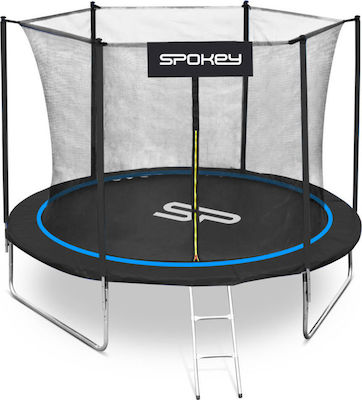 Spokey Jumper Trampolin Draußen Durchmesser 244cm mit Netz & Leiter