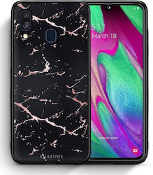 Black Rosegold Marble (Galaxy A40)