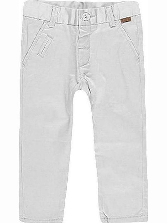 Boboli Kids Fabric Trousers Gray