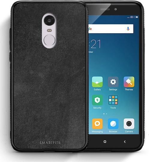 Smartfits Back Cover Πλαστικό Μαύρο (Redmi Note 4)