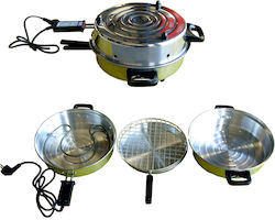 Evivak Tabletop 980W Electric Grill Aluminium 33.5x33.5cm