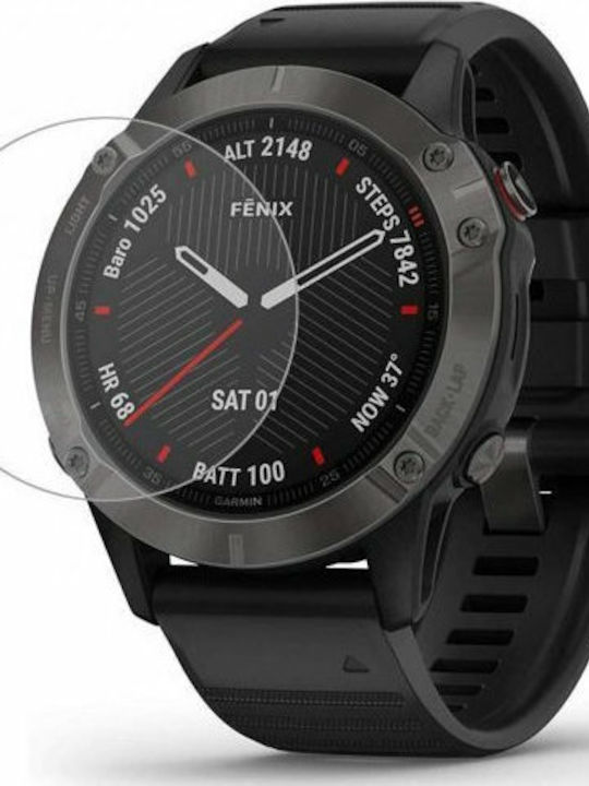 9H AntiCrash AntiShock Gehärtetes Glas für das Garmin Fenix 6X/6X Pro 1Stück 26094