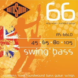 Rotosound Swing Bass 66 Набор Басови Струни Неръждаема Стомана 45 - 105 Standard
