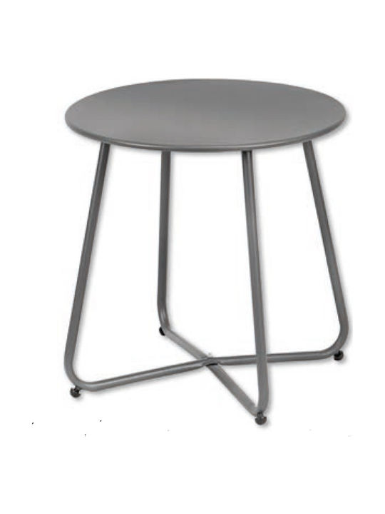 TAB-086 Auxiliary Outdoor Metal Table Dgrey 52x52x47cm