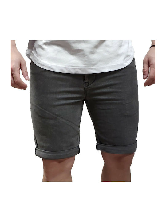 Basehit Herrenshorts Jeans Gray