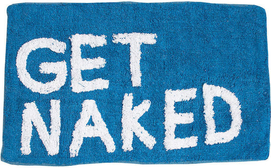Estia Bath Mat Cotton Get Naked 02-7263 Blue 50x80cm
