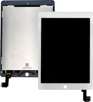 Οθόνη & Μηχανισμός Αφής αντικατάστασης λευκός (iPad Air 2)