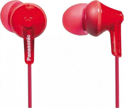 Panasonic Ακουστικά Ψείρες In Ear RP-HJE125 Κόκκινα