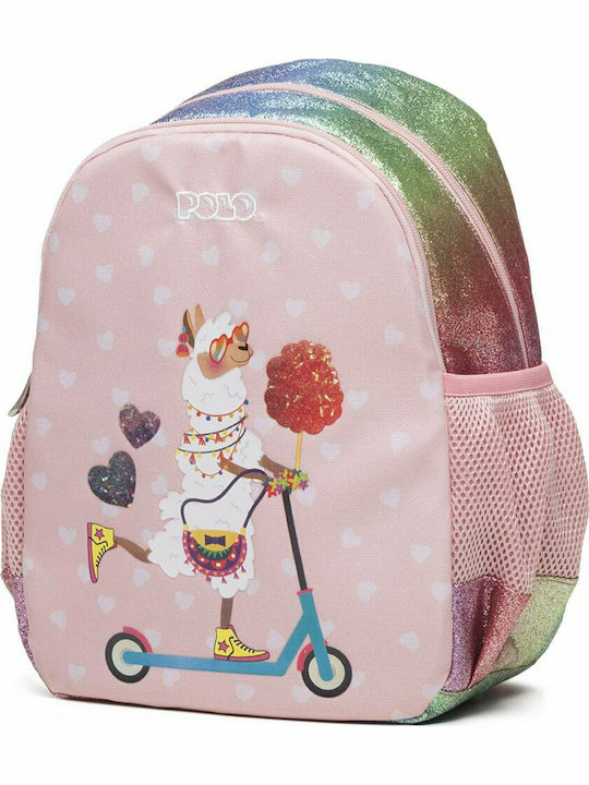 Polo Animal School Bag Backpack Kindergarten in Pink color 8lt