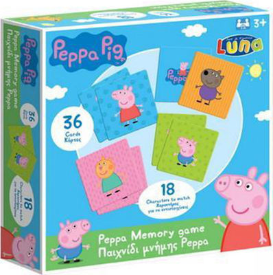 Luna Board Game Peppa Memory Game for 2-4 Players 3+ Years (EL)