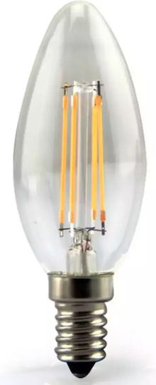 Stimeno LED Bulb 4W for Socket E14 and Shape C35 Warm White 360lm