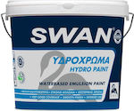 Swan Hydro Paint Plastic Hidrocolor pentru Utilizare Intern 10lt