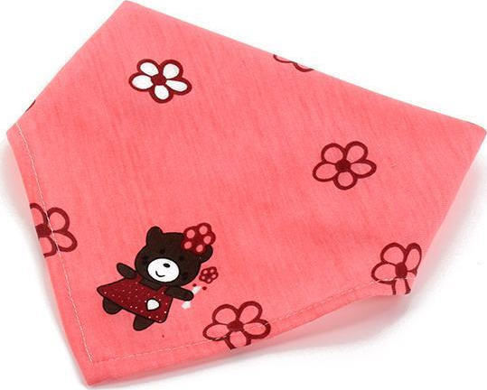 Bubba Bibs Μπαντάνα Υφασμάτινη με Αυτοκόλλητο Little Bear