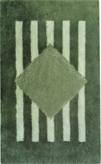 Abyss & Habidecor Πατάκι Μπάνιου Quadra 040192-01 Πράσινο 60x90εκ.