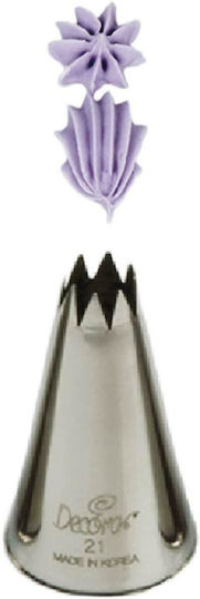 Decora Tulipă No.21 Vârf pentru Cornet Patiserie Metalic 1buc 0263021