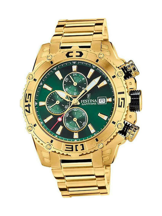 Festina Ανδρικό Ρολόι 48mm Χρονογράφος Μπαταρία...