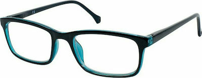 Eyelead E143 Men's Reading Glasses +3.50 Black/Blue E143 Ε 143 E 143