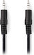 Nedis 3.5mm male - 3.5mm male Cable Black 1.5m (CAGP22000BK15)