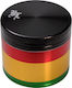 Black Leaf Grinder Rasta Aluminium 49mm 4 Parts 1τμχ
