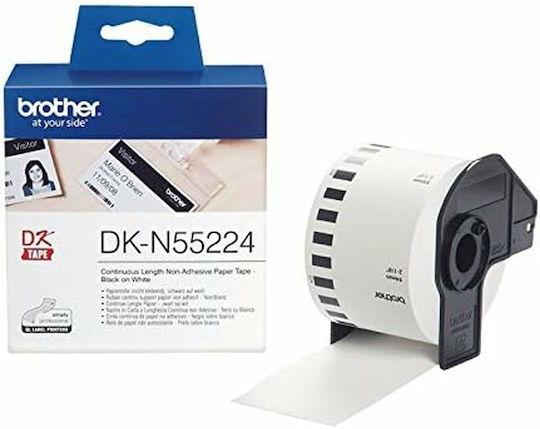 Brother P-Touch Етикетен Филм 30м x 54мм в Бял Цвят Съвместим с Brother DK