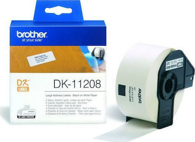 Brother 400 Self-Adhesive Labels for Label Printer 90x38mm