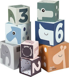 Done by Deer Stapelspielzeug Stacking Cubes aus Holz für 24++ Monate