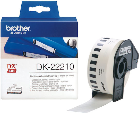 Brother Label Maker Tape 30.5m x 29mm in White Colour Compatible with Brother DK