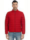 Biston Men's Winter Puffer Jacket Windproof Red