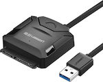 Ugreen Adapter SATA auf USB 3.0 5Gbps Datenübertragung HDD SSD Schwarz (20611)