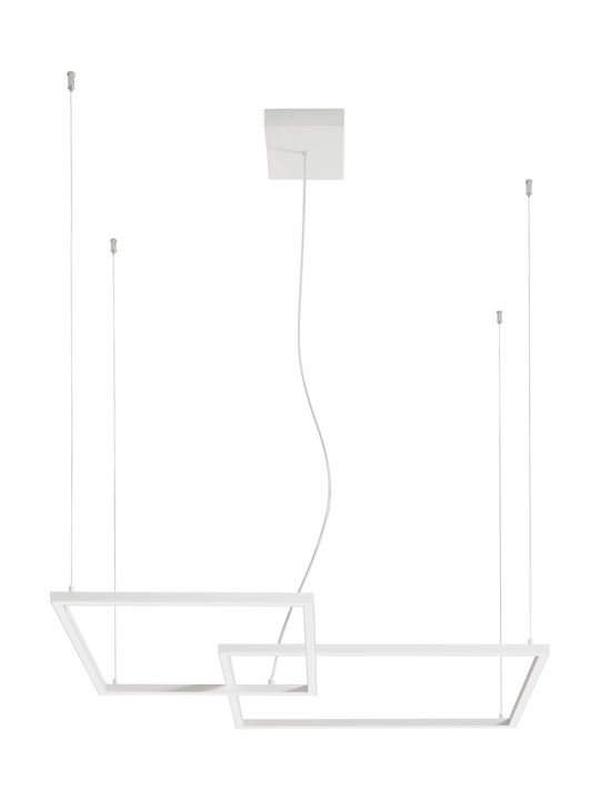 Perenz Cross Pendant Light LED with Warm White Light White