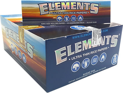 Elements King Size Zigarettenpapiere King Size 33 Blätter 50Stück