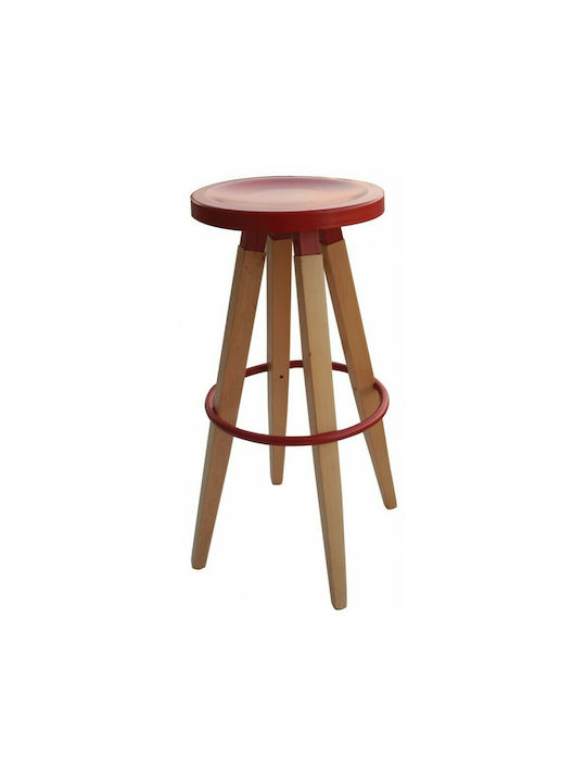 Stool Bar Metropol Red 50x50x75cm