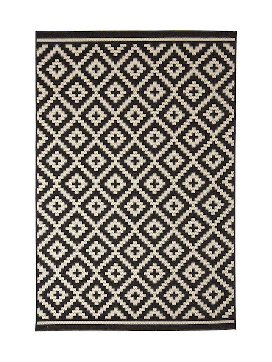 Royal Carpet Καλοκαιρινό Χαλί Flox 721K Black 140x200εκ. Ψάθινο