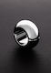 Triune Oval Ball Stretcher Cock Ring Cock Metalic Argintiu