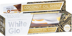 White Glo Coconut Oil Shine Pastă de dinți pentru Albire & Periuță de dinți 150gr