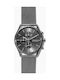 Skagen Holst Мъжки часовник 42мм На батерия Сребърна Метална гривна