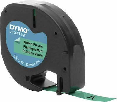 Dymo 91204 Ταινία Ετικετογράφου 4m x 12mm σε Πράσινο Χρώμα