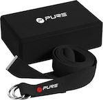 Pure2Improve Yoga Set Pure Yoga Block Black 22.5x15x7.5cm