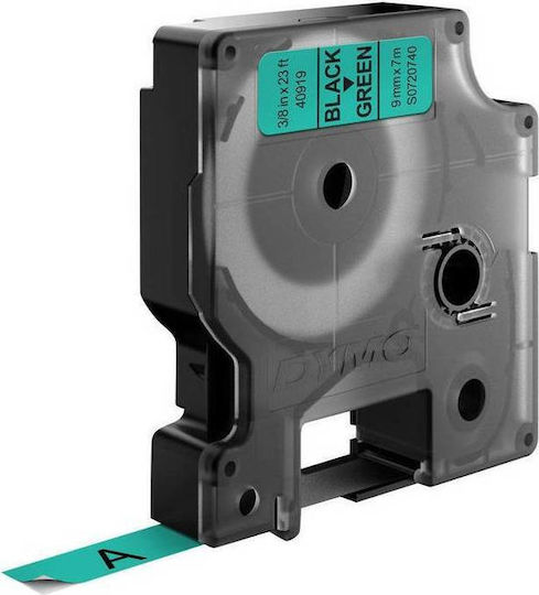 Dymo 40919 Ταινία Ετικετογράφου 7m x 9mm σε Πράσινο Χρώμα Συμβατή με Dymo D1