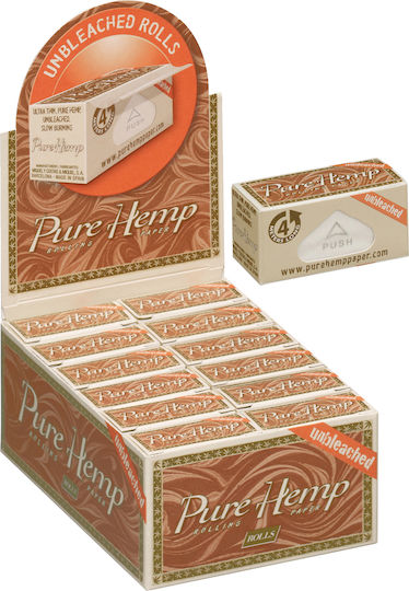 Pure Hemp Unbleached Zigarettenpapierrollen 4m 24Stück