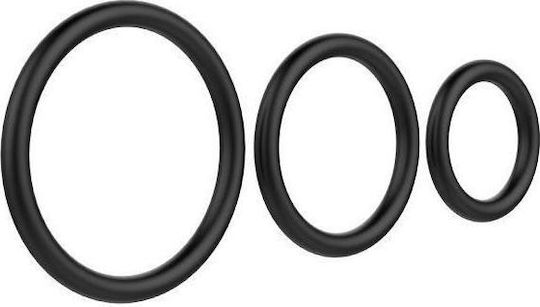 Baile Cock Ring Set 3 Set Cock Rings Schwanz Schwarz 3Stück