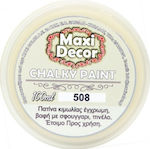 Maxi Decor Chalky Paint Πατίνα για Χρώμα Κιμωλίας 508 Κίτρινο Παστέλ 100ml