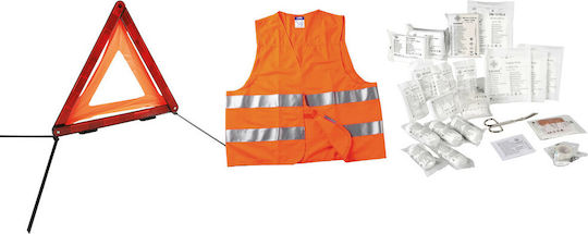 Lampa Auto-Notfall-Kit mit Apotheke, Warndreieck und Reflektierende Weste