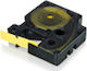 Dymo 18052 Label Maker Tape 1.5m x 6mm in Yellow Colour Compatible with Dymo D1 Dymo Rhino/IND