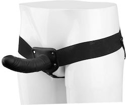 Dream Toys Blaze Vibrating Hollow Strap On Harness with Dildo 16cm and Vibration in Black Color