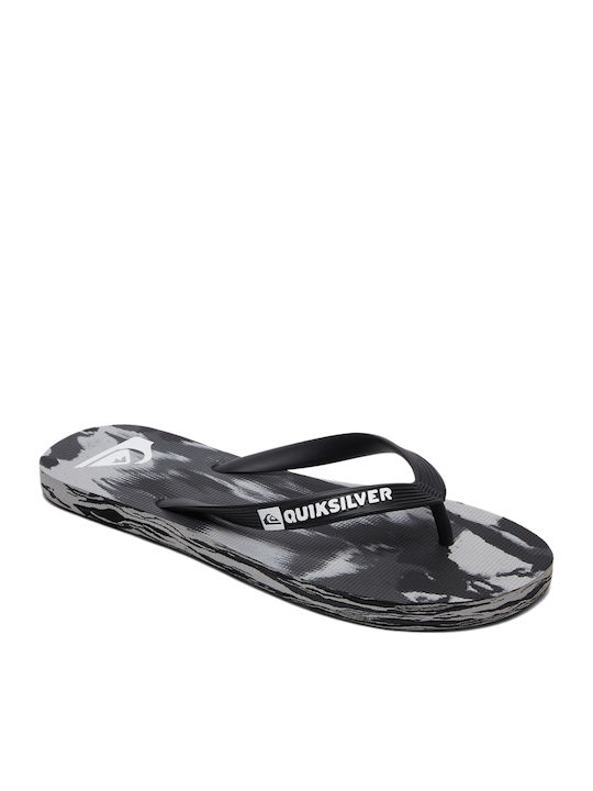 Quiksilver Molokai Marled Herren-Flip-Flops Gray