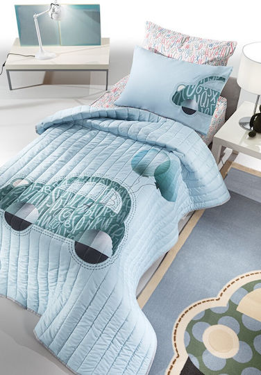 Saint Clair Auto Kids Pillowcase 50x70cm Blue 1717030120004