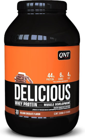 QNT Delicious Whey Protein Whey Gluten Free with Flavor Belgian Chocolate 908gr