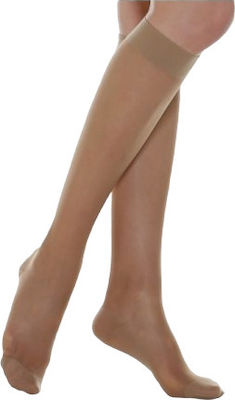 Golden Net 155 Support 140 Den Κάτω Γόνατος Calf High Socks Beige